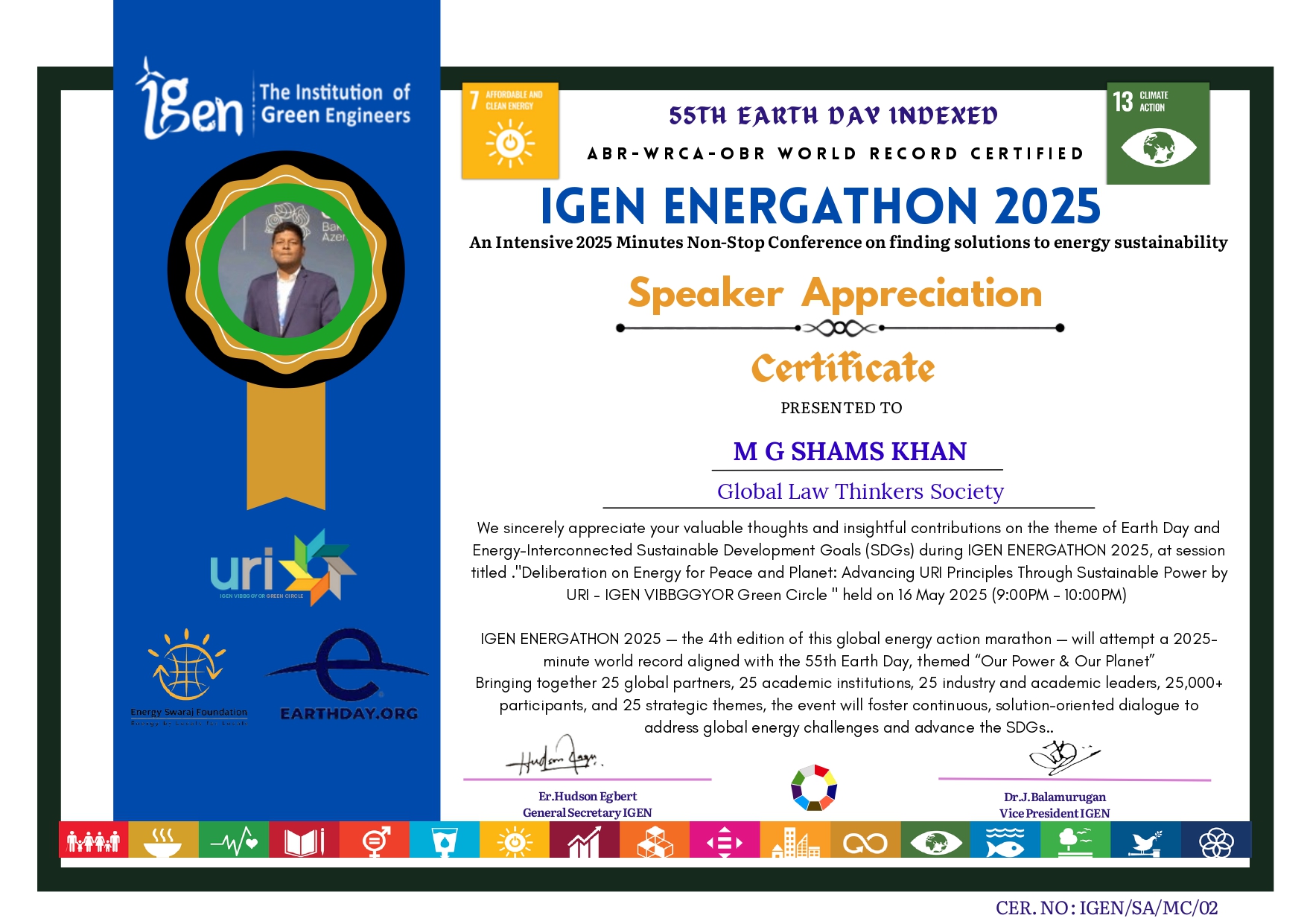 Secssion 3 Certificate